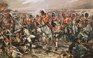 Carga dos Grays Scots em Waterloo